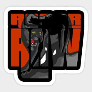 Buy Rooar Raw Panther - Roaring Panther Birthday Gift Shirt Sticker